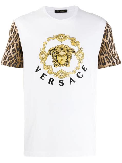 versace shirts farfetch|Versace graphic t shirts.